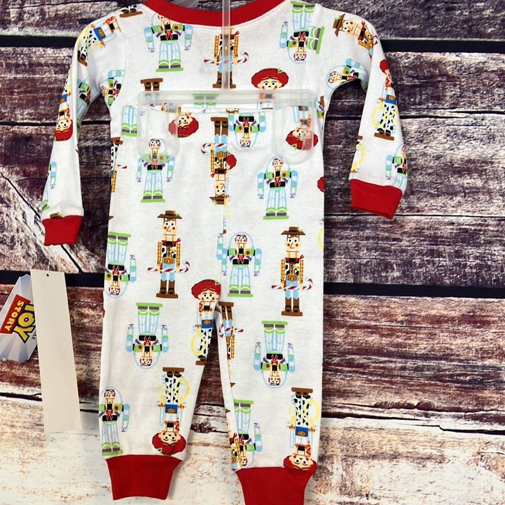 NWT Disney Toy Story Nutcracker holiday Pajamas 12 months Buzz Jessie Woody - Picture 5 of 5